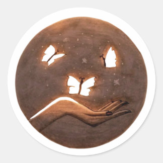 Release your inner beauty classic round sticker