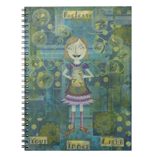 Release Your Inner Light Art Notebook (Front)