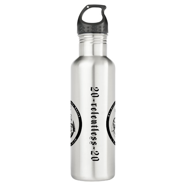 RELENTLESS 2020 Stainless Steel Water Bottle 24oz (Front)