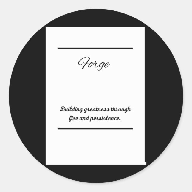 Relentless Ambition – Fearless Wall Art For Those  Classic Round Sticker (Front)