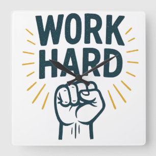 Relentless Pursuit of Greatness Square Wall Clock