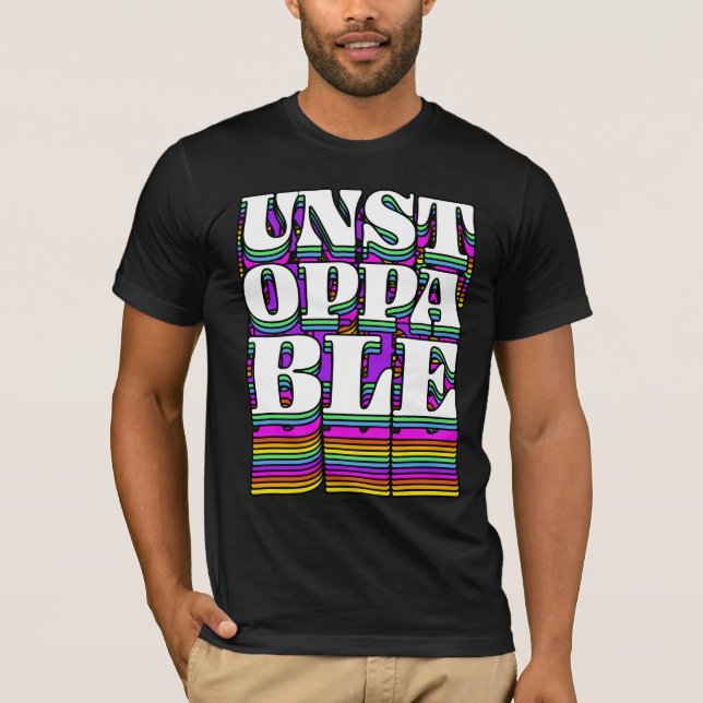 Relentless Retro Typography T-Shirt – Motivational (Front)
