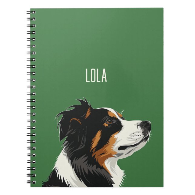 Reliable Australian Shepherd Notebook (Front)