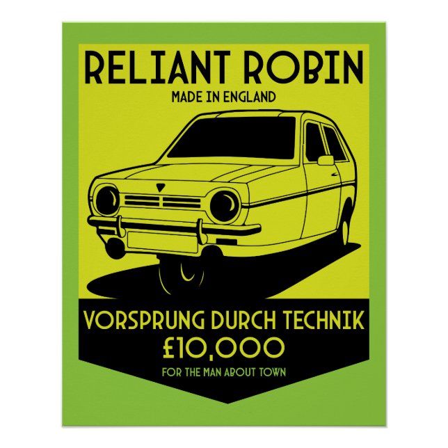 Reliant Robin Owners Club Poster (Front)