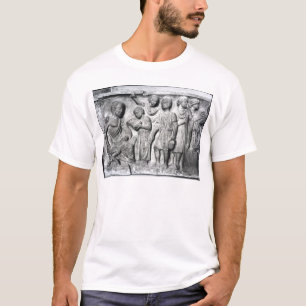 Relief depicting a boy reading to his teacher T-Shirt
