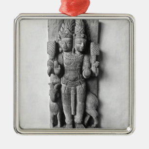 Relief depicting a double-headed image of Agni Metal Tree Decoration