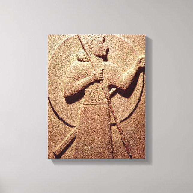 Relief depicting a Hittite warrior Canvas Print (Front)
