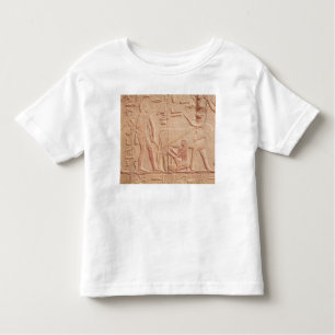 Relief depicting a man milking a cow toddler T-Shirt