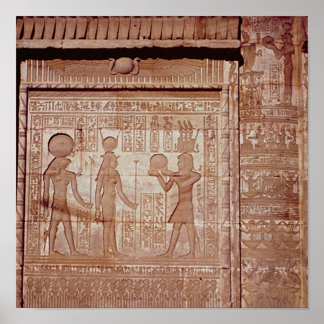 Relief depicting a pharaoh poster (Front)