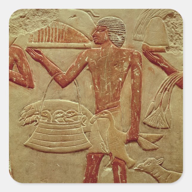 Relief depicting a porter square sticker (Front)