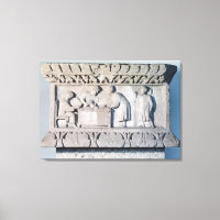 Relief depicting a tax collecting scene