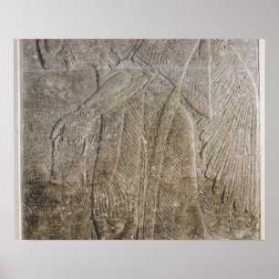 Relief depicting a Winged Genie Poster