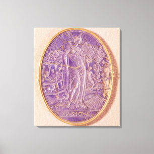 Relief depicting an Allegory of Music Canvas Print