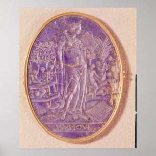 Relief depicting an Allegory of Music Poster