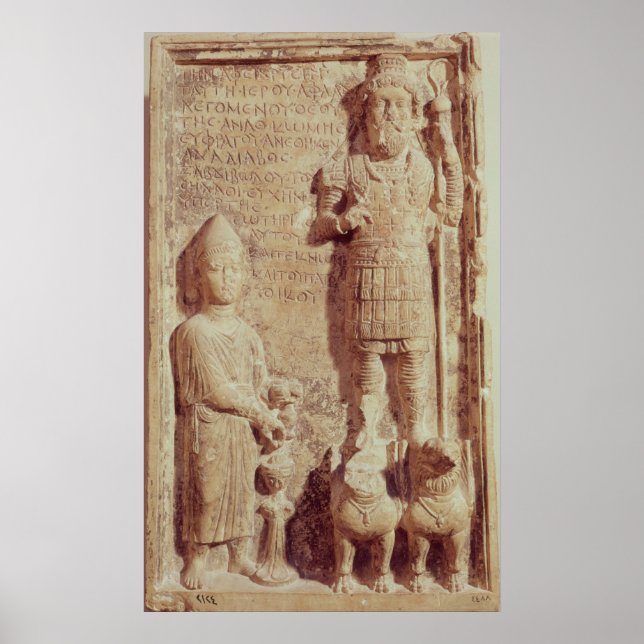 Relief depicting Aphlad, god of village of Poster (Front)