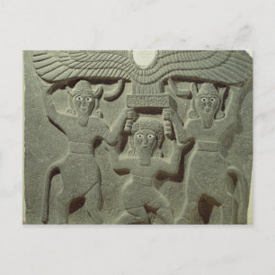 Relief depicting Gilgamesh between two Postcard