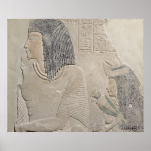 Relief depicting Imenmes and Dejat Poster