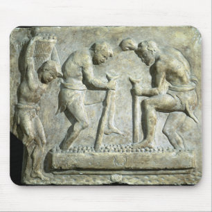 Relief depicting pavers mouse pad