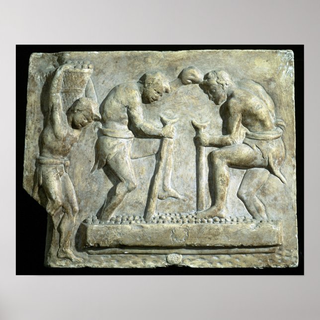 Relief depicting pavers poster (Front)