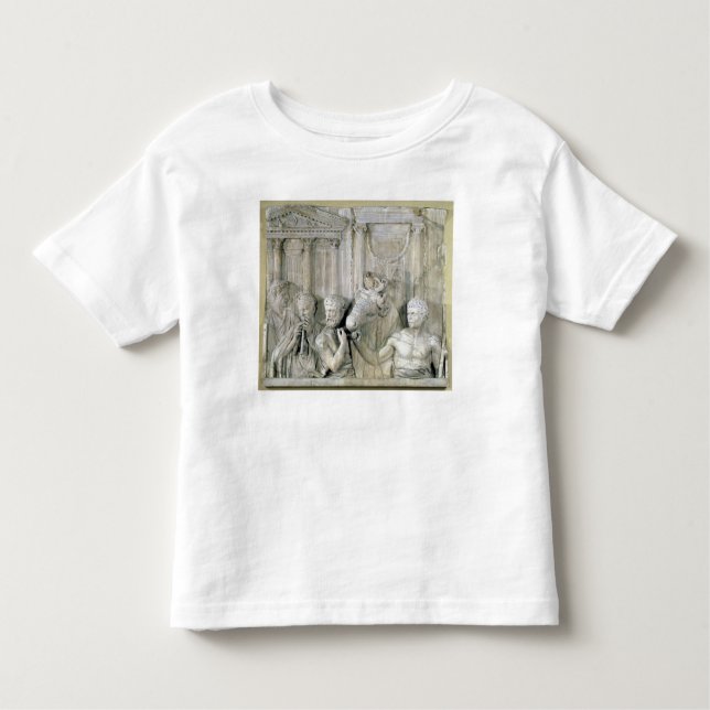 Relief depicting preparations for a sacrifice toddler T-Shirt (Front)