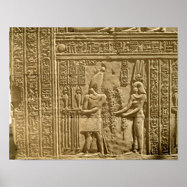 Relief depicting Ptolemy VIII Euergetes II Poster (Front)