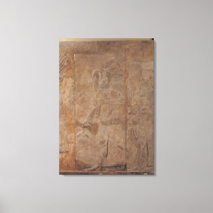 Relief depicting Sargon II Canvas Print