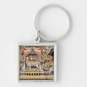 Relief depicting Shiva and Parvati riding Key Ring