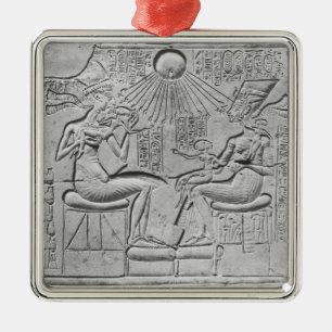 Relief depicting the Aten giving life Metal Tree Decoration