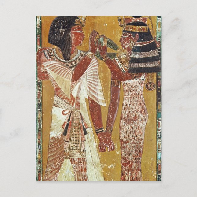 Relief depicting the Goddess Hathor placing Postcard (Front)