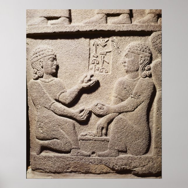 Relief depicting the son of King Araras Poster (Front)