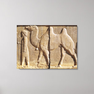 Relief from the front of the eastern stairway canvas print