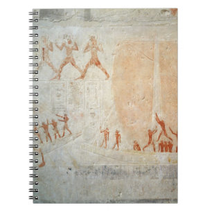 Relief from the Mastaba of Akhethotep depicting bo Spiral Notebook