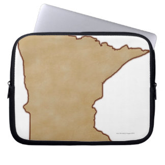 Relief Map of Minnesota Laptop Sleeve