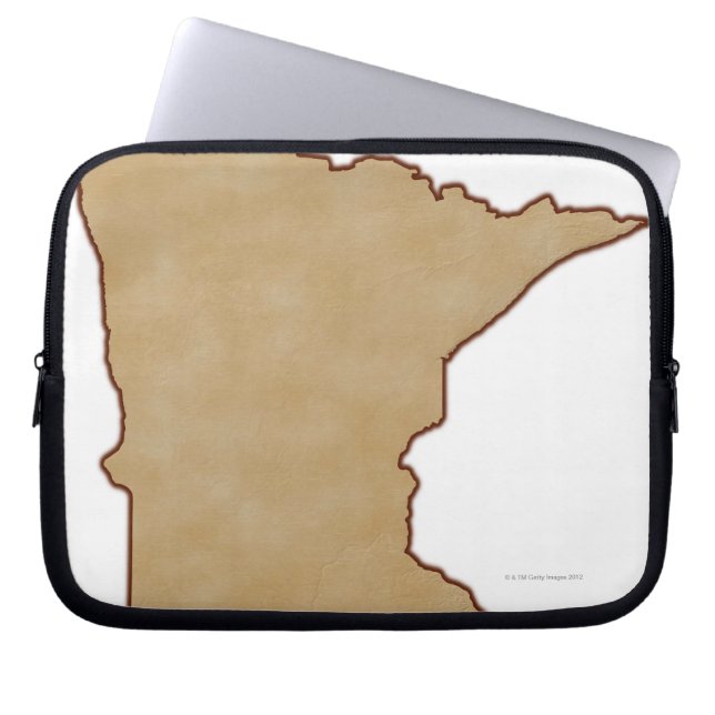Relief Map of Minnesota Laptop Sleeve (Front)