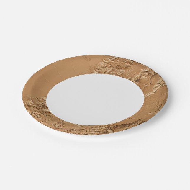 Relief map of Utah Paper Plate (Angled)