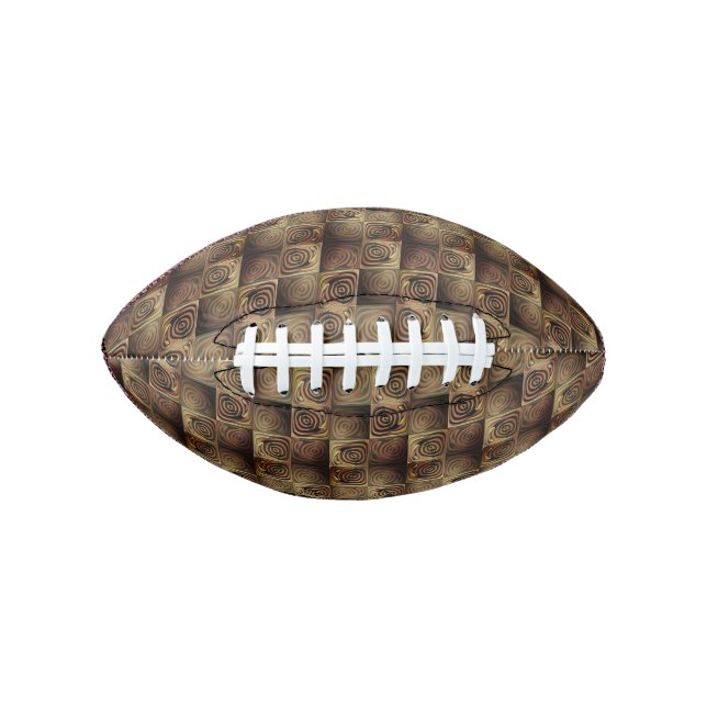 Relief of squares with brown gradient circles football (Front)
