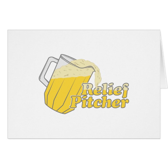 Relief Pitcher Beer Baseball (Front Horizontal)