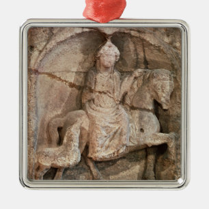 Relief representing Epona, Gaulish goddess Metal Tree Decoration
