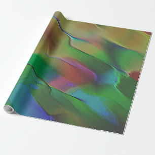 Reliefs with predominance of  mat yellow and green wrapping paper