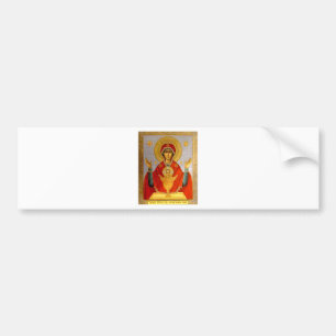 religeous icon holy mary and child bumper sticker