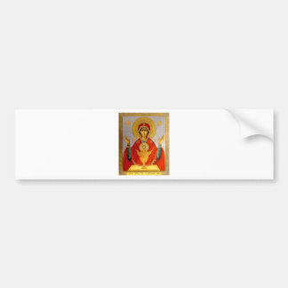 religeous icon holy mary and child bumper sticker