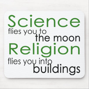Religion and Science Atheist Mouse Pad