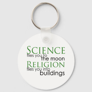 Religion and Science Key Ring