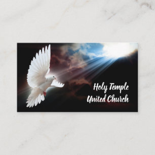 Religion Christian Dove Spiritual Church Praise Business Card