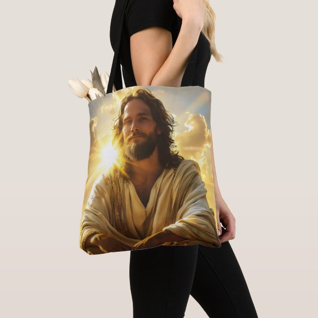 Religion Christianity Jesus Tote Bag (Close Up)