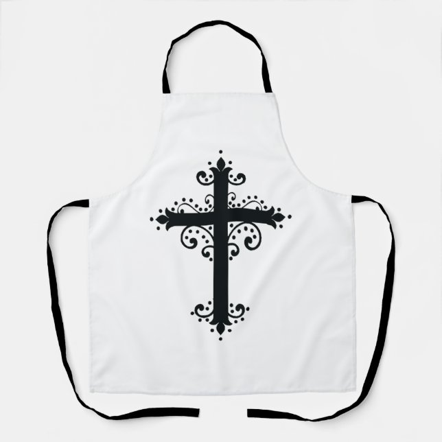 Religion Cross with an ornament Apron (Front)