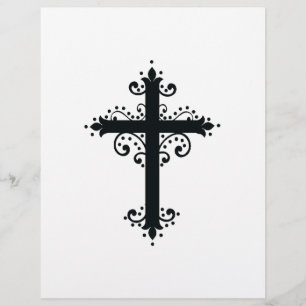 Religion Cross with an ornament Flyer
