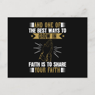 Religion - Grow In Faith And Share It Postcard