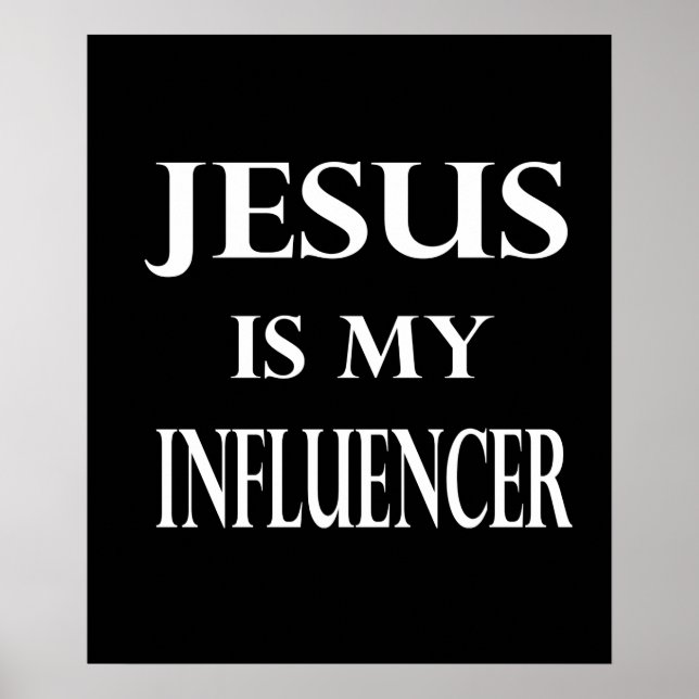 Religion - Jesus Is My Influencer Poster (Front)
