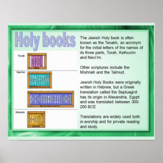 Religion, Judaism; Holy Books, Scripture Poster